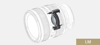 Un diagrama que muestra el actuador empleado en el G Lens FE 24-50 mm F2.8