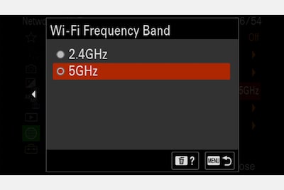 Imagen de la pantalla de configuración Wi-Fi