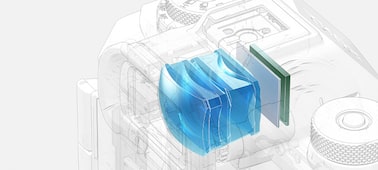 Ilustración en la que se muestra una vista detallada del visor electrónico