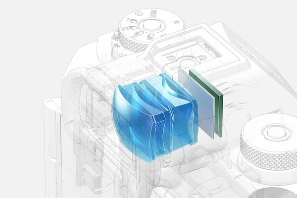 Ilustración del visor electrónico de la cámara